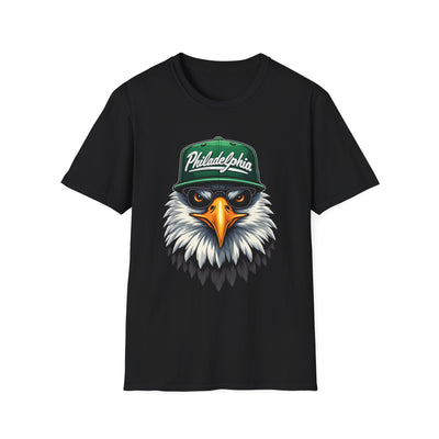Philadelphia Eagle Graphic T-Shirt — Cool Eagle with 'Philadelphia' Cap & Sunglasses
