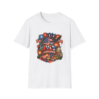 4th of July T-Shirt – Patriotic Fireworks & Flags Independence Day Tee