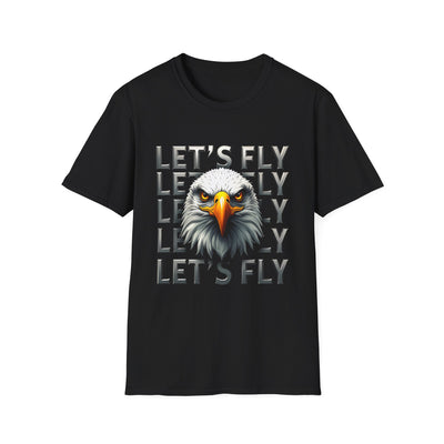 Let's Fly Eagle T-Shirt — Patriotic Bald Eagle Graphic Tee