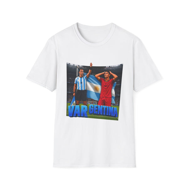 Argentina vs. England Soccer Graphic Tee — VAR Argentina Fan Shirt