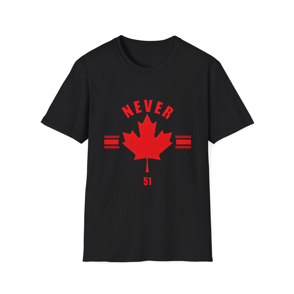 Never Maple Leaf T-Shirt — Canadian Pride Graphic Tee