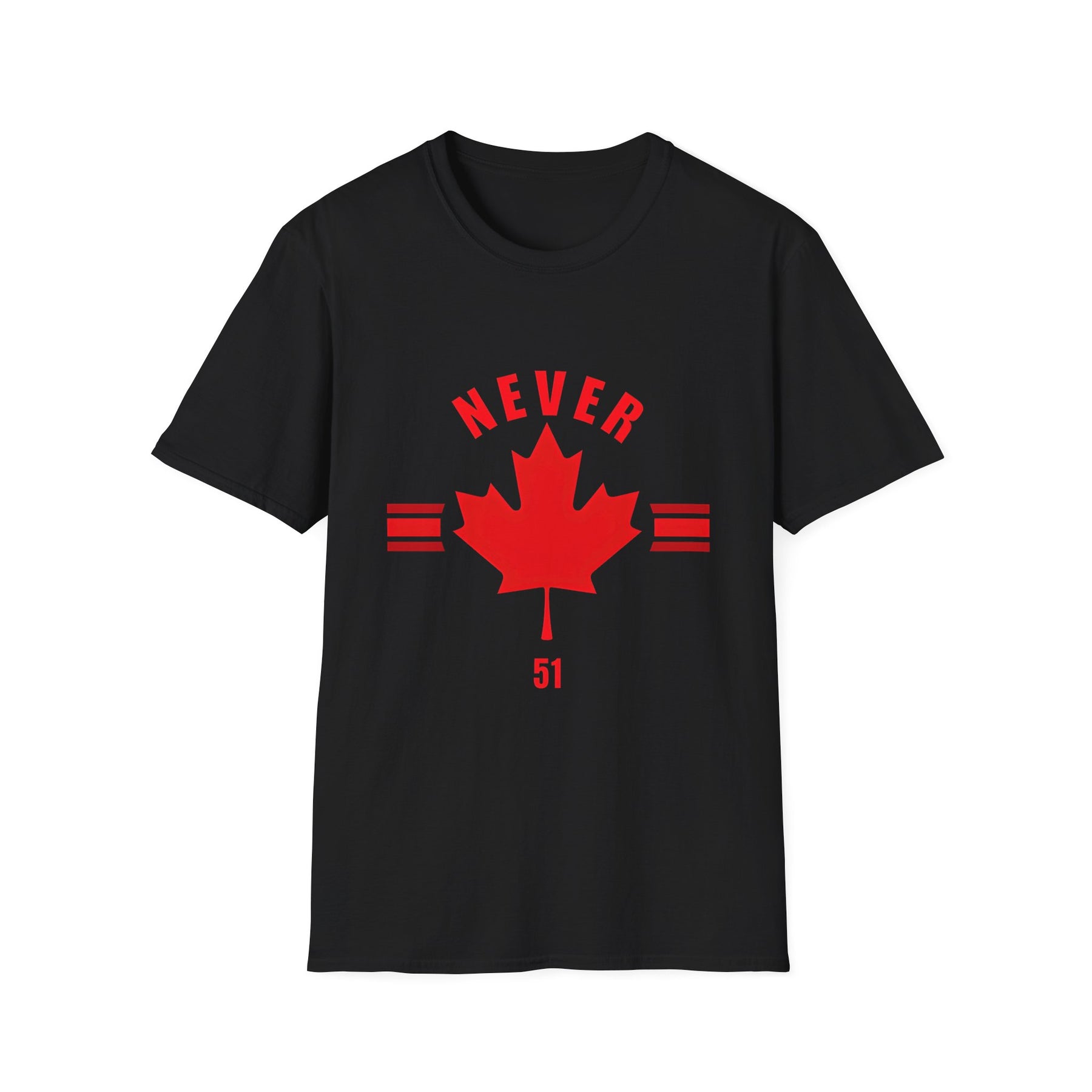 Never Maple Leaf T-Shirt — Canadian Pride Graphic Tee