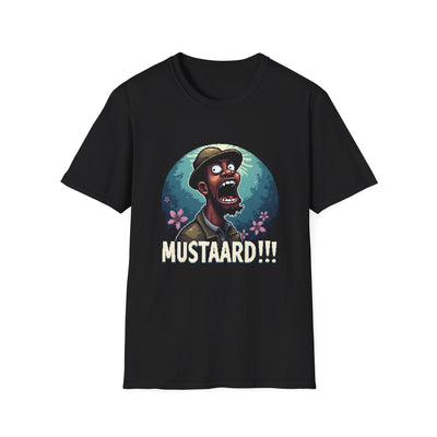 Mustaard!!! Graphic T-Shirt — Funny Cartoon Screaming Explorer Tee