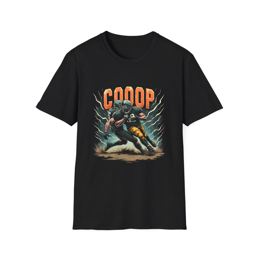 Coop Football T-Shirt — Vintage Gridiron Player Tee