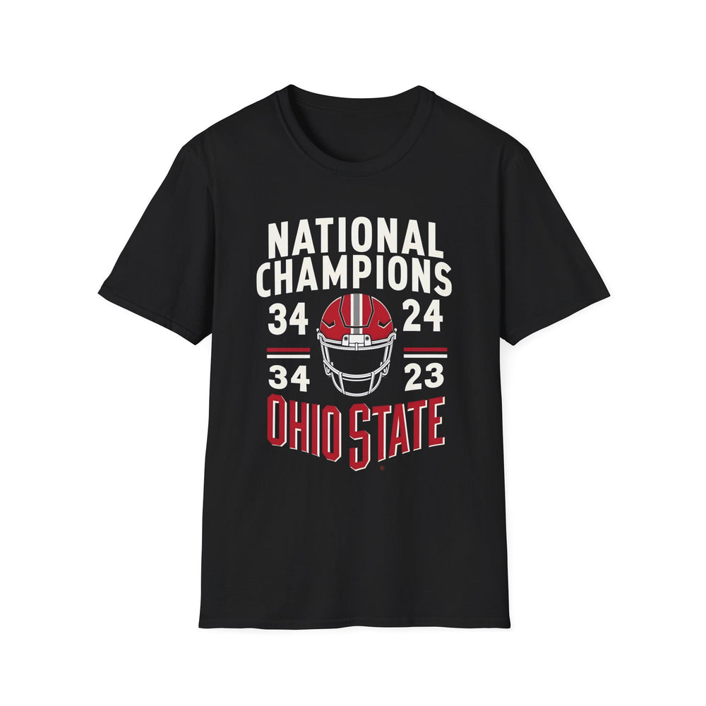 Ohio State National Champions T-Shirt — "National Champions 34-24" Football Tee