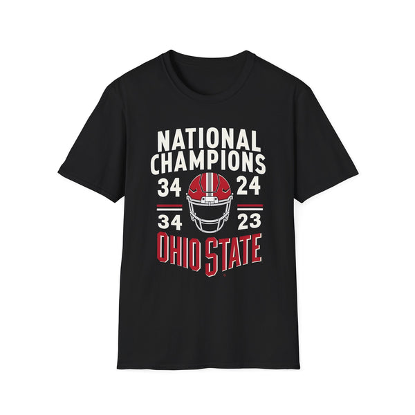 Ohio State National Champions T-Shirt — "National Champions 34-24" Football Tee