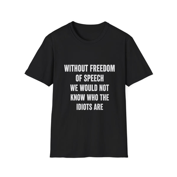 Freedom of Speech T‑Shirt — Subtle Quote Graphic Tee