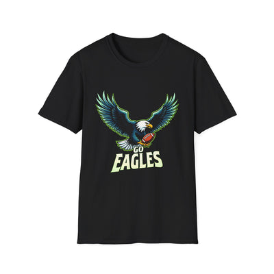 Eagle Graphic T-Shirt — 'Go Eagles' Patriotic Sports Tee