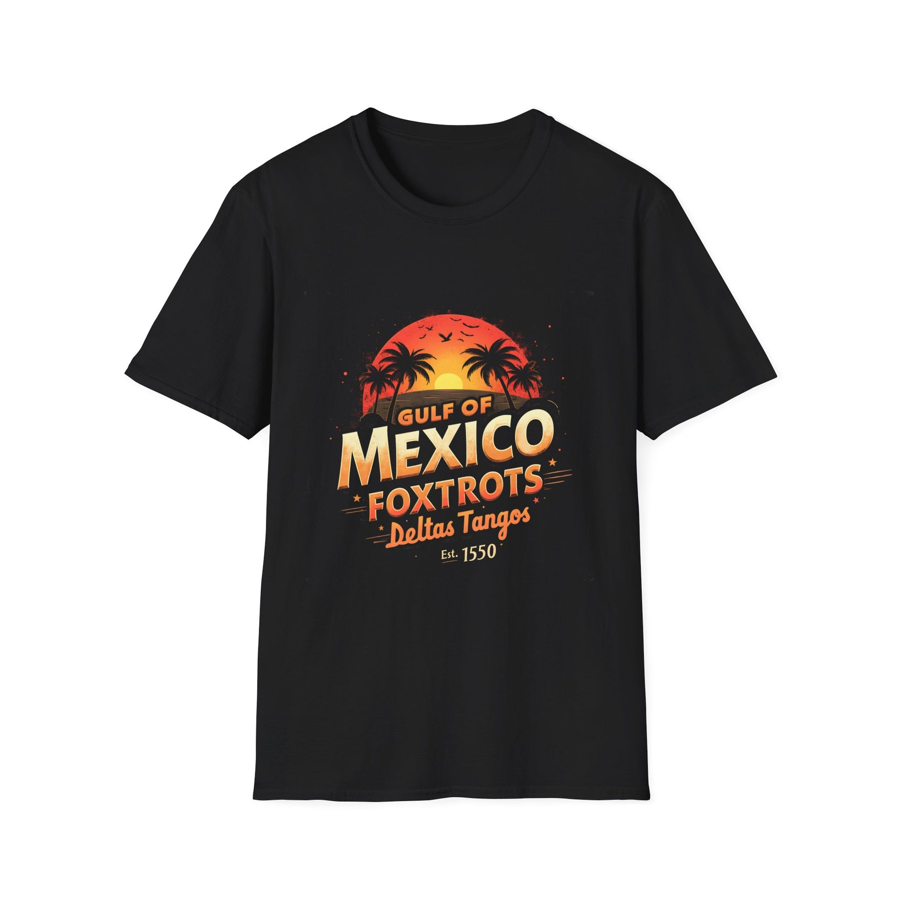 Gulf of Mexico Sunset T-Shirt — Tropical Palm Beach Vacation Tee