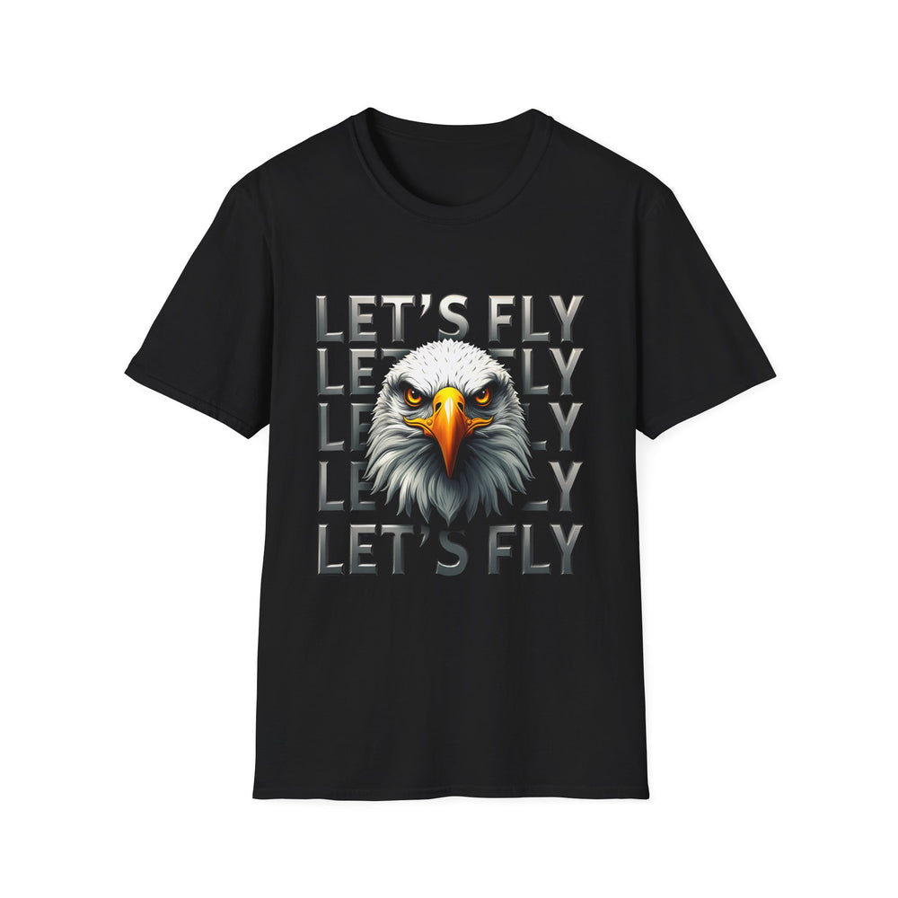 Let's Fly Eagle T-Shirt — Patriotic Bald Eagle Graphic Tee