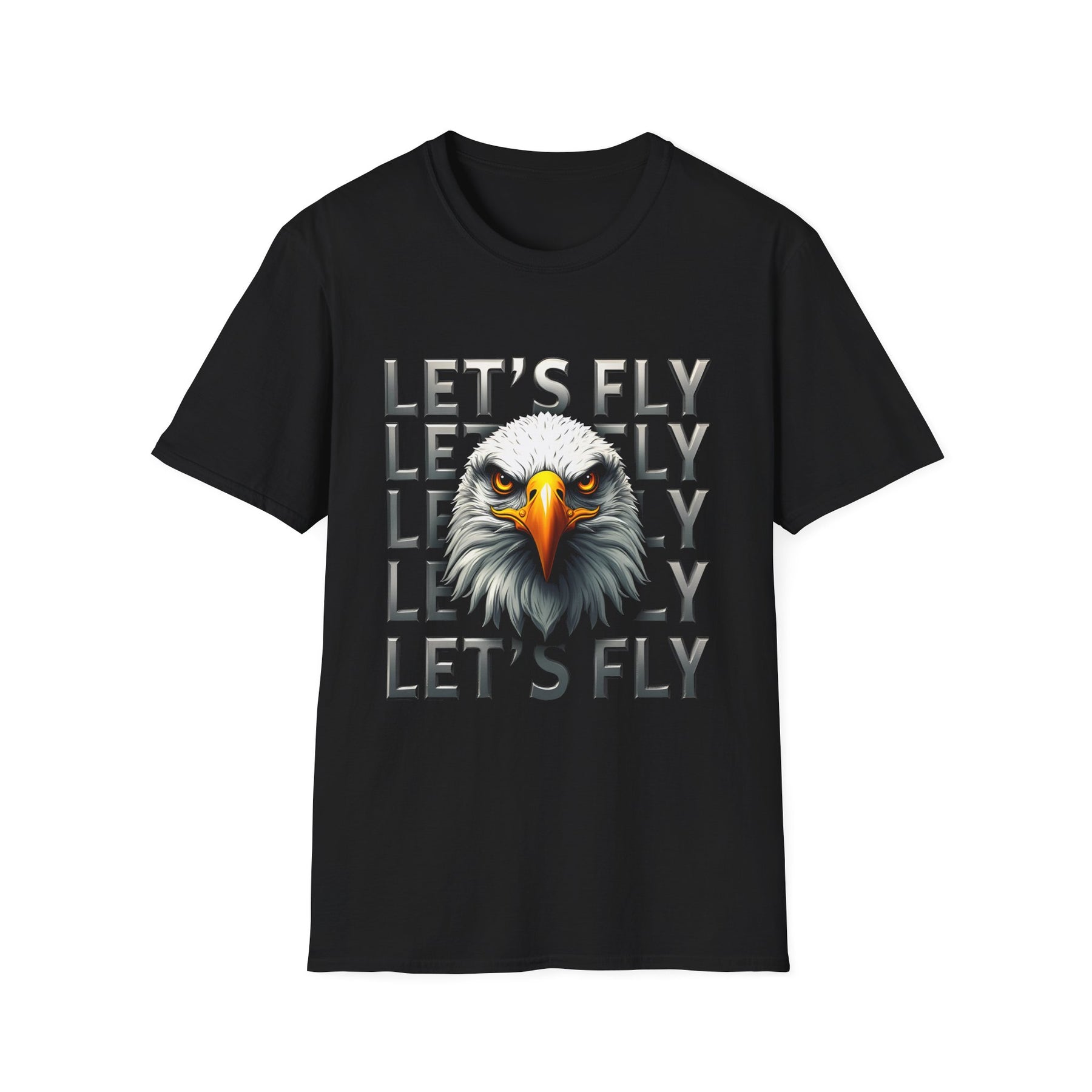 Let's Fly Eagle T-Shirt — Patriotic Bald Eagle Graphic Tee