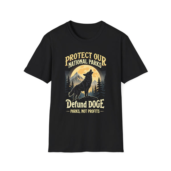 Protect Our National Parks T-Shirt — 'Defund DOGE' Wildlife Conservation Tee